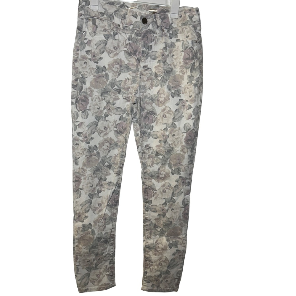 Seven7 High Rise Skinny‎ Jeans Floral Print Women Size 10